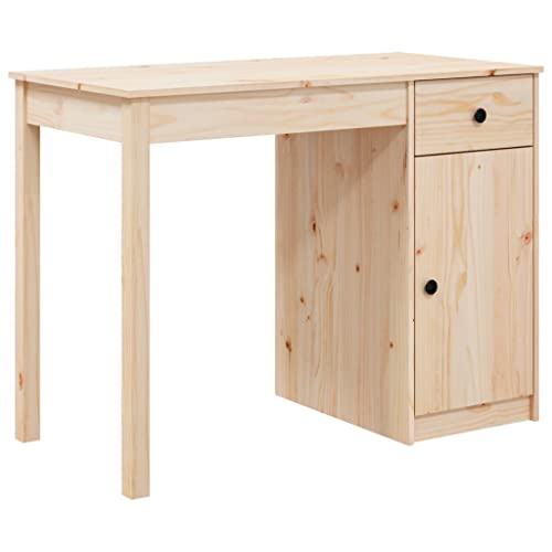Genérico wenjingqi 814629 Schreibtisch aus massivem Kiefernholz, 100 x 50 x 75 cm von Genérico