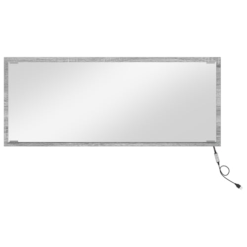 Genérico wenjingqi 822818 Badezimmerspiegel mit LED-Licht, Sonoma, Grau, 90 x 8,5 x 37 cm Genérico wenjingqi 822818 Badezimmerspiegel mit LED-Licht, Sonoma, Grau, 90 x 8,5 x 37 cm von Genérico