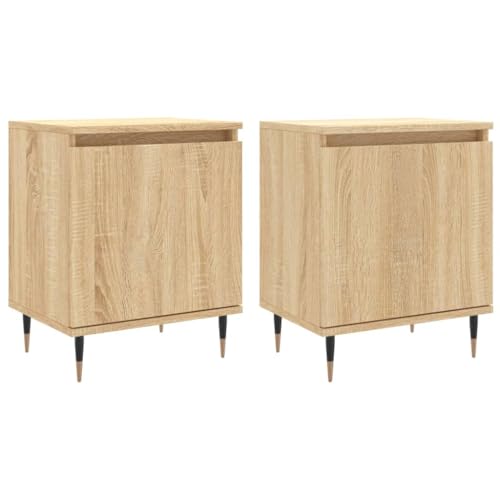 Genérico wenjingqi 826819 Nachttische, 2 Stück, Holz, Sonoma-Eiche, 40 x 30 x 50 cm Genérico wenjingqi 826819 Nachttische, 2 Stück, Holz, Sonoma-Eiche, 40 x 30 x 50 cm von Genérico