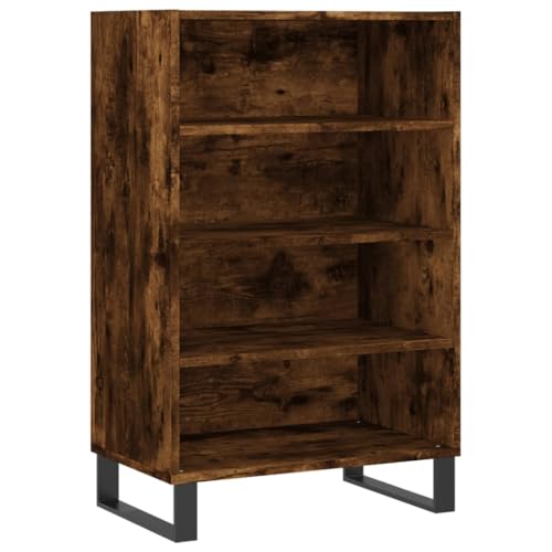 Genérico wenjingqi 827241 Hohe Kommode aus technischem Holz, rauchige Eiche, 57 x 35 x 90 cm von Genérico