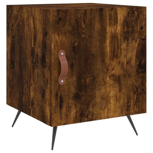 Genérico wenjingqi 827510 Nachttisch, Holz, rauchige Eiche, 40 x 40 x 50 cm von Genérico