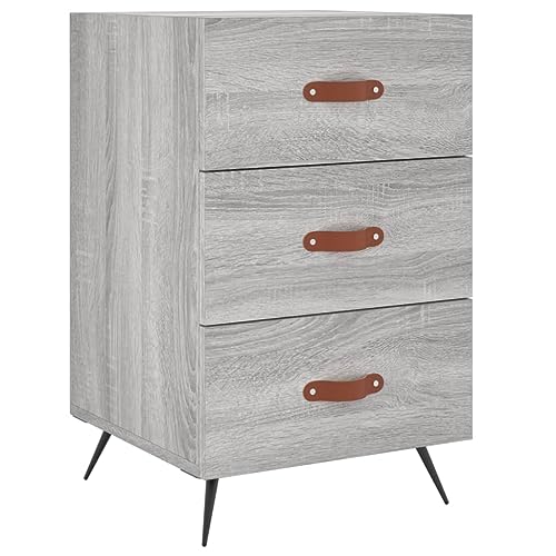 Genérico wenjingqi 827634 Nachttisch aus technischem Holz, Grau, 40 x 40 x 66 cm Genérico wenjingqi 827634 Nachttisch aus technischem Holz, Grau, 40 x 40 x 66 cm von Genérico