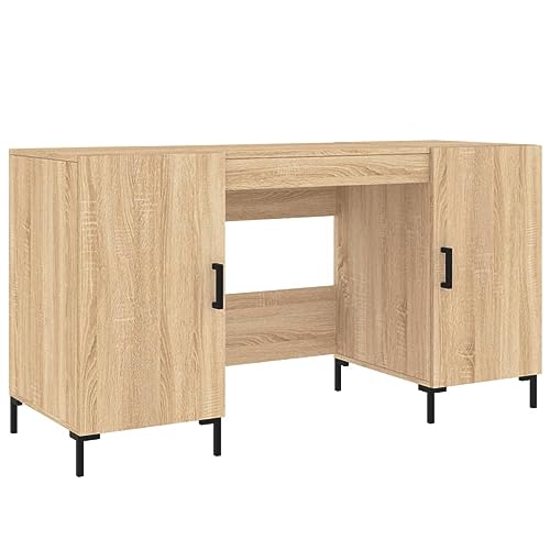 Genérico wenjingqi 829551 Schreibtisch, Holz, Sonoma-Eiche, 140 x 50 x 75 cm von Genérico