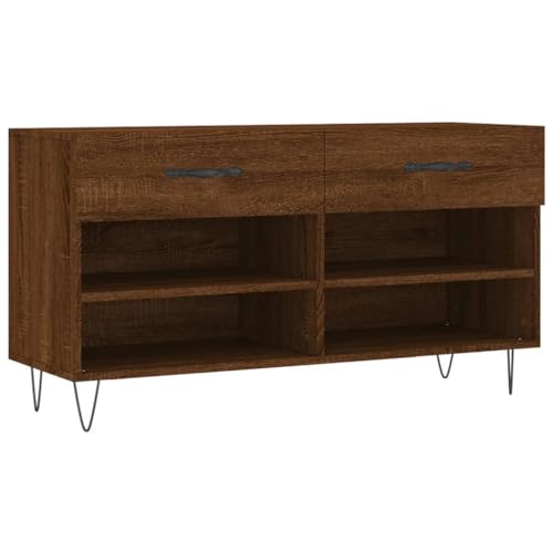 Genérico wenjingqi 829739 Schuhschrank, aus technischem Holz, Eiche, 102 x 35 x 55 cm, Braun Genérico wenjingqi 829739 Schuhschrank, aus technischem Holz, Eiche, 102 x 35 x 55 cm, Braun von Genérico