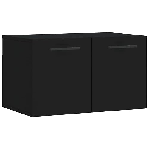Genérico wenjingqi 830045 Wandschrank, aus technischem Holz, Schwarz, 60 x 36,5 x 35 cm von Genérico