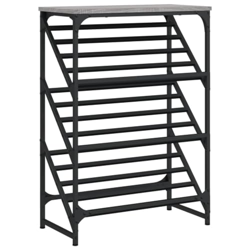 Genérico wenjingqi 833426 Schuhschrank, Holztechnik, Grau, Sonoma, 60 x 30 x 85 cm von Genérico