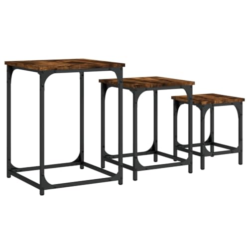 Genérico wenjingqi 838925 Couchtische, stapelbar, 3-teilig, Holz, Technik Eiche Rauch Genérico wenjingqi 838925 Couchtische, stapelbar, 3-teilig, Holz, Technik Eiche Rauch von Genérico