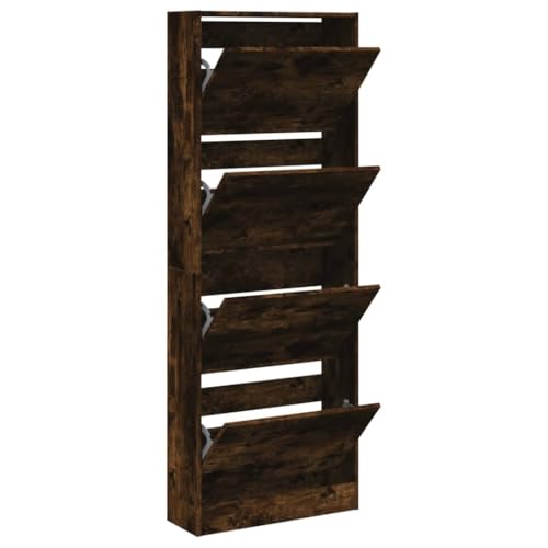 Genérico wenjingqi 839907 Schuhschrank aus technischem Holz, rauchige Eiche, 60 x 21 x 163,5 cm Genérico wenjingqi 839907 Schuhschrank aus technischem Holz, rauchige Eiche, 60 x 21 x 163,5 cm von Genérico