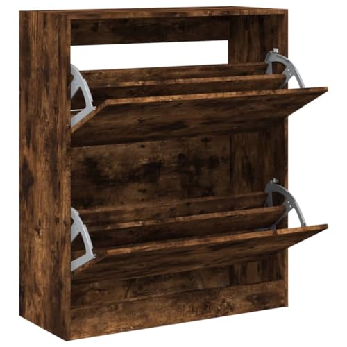 Genérico wenjingqi 839970 Schuhschrank aus technischem Holz, rauchige Eiche, 80 x 34 x 96,5 cm Genérico wenjingqi 839970 Schuhschrank aus technischem Holz, rauchige Eiche, 80 x 34 x 96,5 cm von Genérico