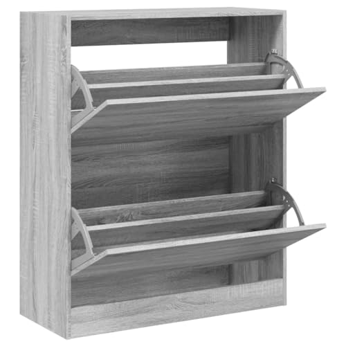 Genérico wenjingqi 839971 Schuhschrank aus technischem Holz, Grau, Sonoma, 80 x 34 x 96,5 cm Genérico wenjingqi 839971 Schuhschrank aus technischem Holz, Grau, Sonoma, 80 x 34 x 96,5 cm von Genérico