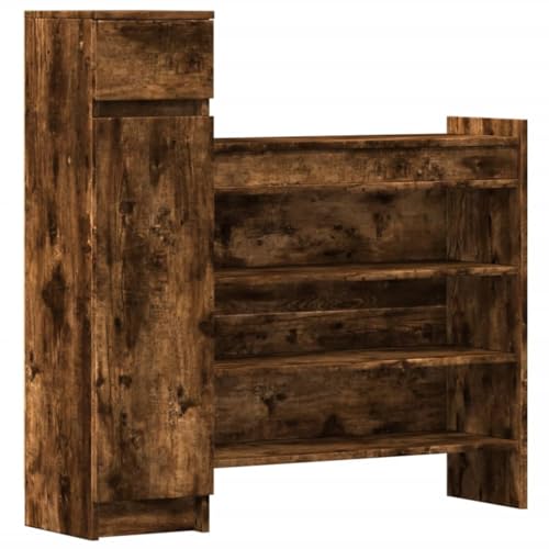 Genérico wenjingqi 840426 Schuhschrank aus technischem Holz, rauchige Eiche, 100,5 x 28 x 100 cm Genérico wenjingqi 840426 Schuhschrank aus technischem Holz, rauchige Eiche, 100,5 x 28 x 100 cm von Genérico