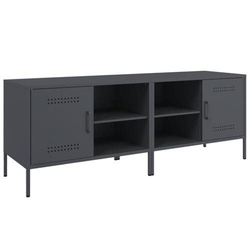 Genérico wenjingqi 842999 TV-Möbel, 2 Stück, Anthrazit, 68 x 39 x 50,5 cm von Genérico