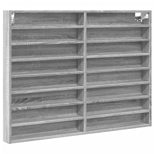 Genérico wenjingqi 847938 Vitrine aus technischem Holz, Grau, Sonoma, 100 x 8,5 x 75 cm von Genérico