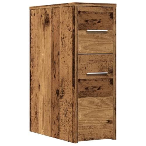 Genérico wenjingqi 855284 schmaler Badezimmerschrank mit Rollen aus Altholz Genérico wenjingqi 855284 schmaler Badezimmerschrank mit Rollen aus Altholz von Genérico