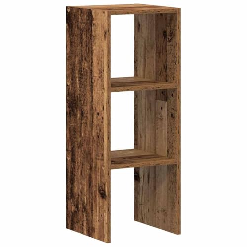 Genérico wenjingqi 858817 Stapelbares Regal aus Altholz, 30 x 30 x 80 cm, verarbeitetes Holz von Genérico