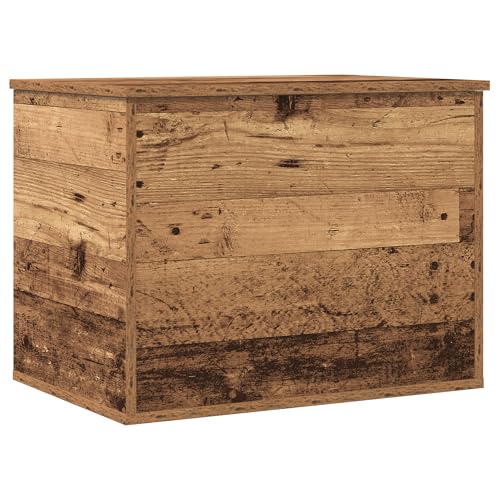 Genérico wenjingqi 862288 Aufbewahrungsbox mit Deckel, Altholz, 60 x 42 x 46 cm von Genérico