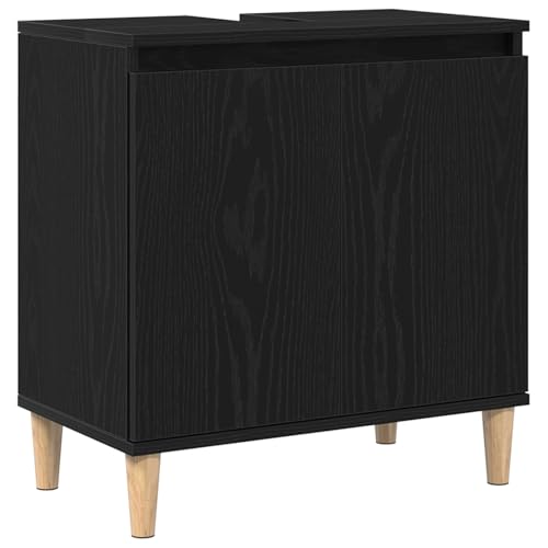 Genérico wenjingqi 862809 Waschbeckenunterschrank aus technischer Eiche, Schwarz, 58 x 33 x 60 cm Genérico wenjingqi 862809 Waschbeckenunterschrank aus technischer Eiche, Schwarz, 58 x 33 x 60 cm von Genérico