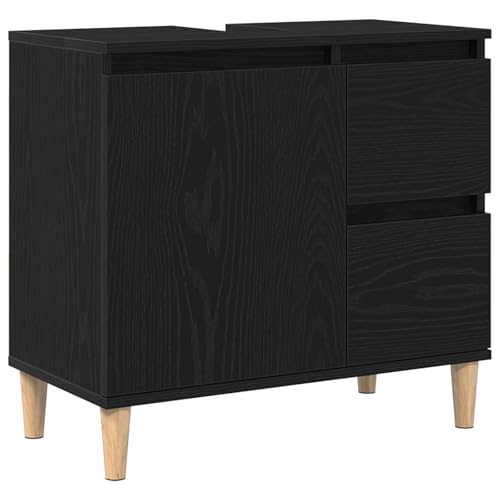 Genérico wenjingqi 862811 Waschbeckenunterschrank aus technischer Eiche, Schwarz, 65 x 33 x 60 cm Genérico wenjingqi 862811 Waschbeckenunterschrank aus technischer Eiche, Schwarz, 65 x 33 x 60 cm von Genérico