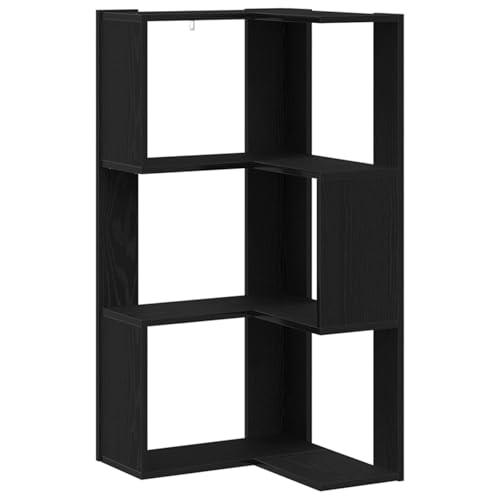 Genérico wenjingqi 868050 Eckregal, 3 Ebenen, Eiche, Schwarz, 50 x 50 x 102 cm Genérico wenjingqi 868050 Eckregal, 3 Ebenen, Eiche, Schwarz, 50 x 50 x 102 cm von Genérico