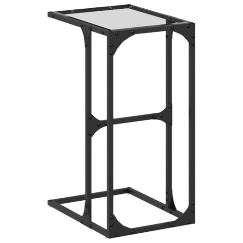 Genérico wenjingqi Beistelltisch mit transparentem Glas oder 40 x 30 x 61,5 cm, 846036 von Genérico