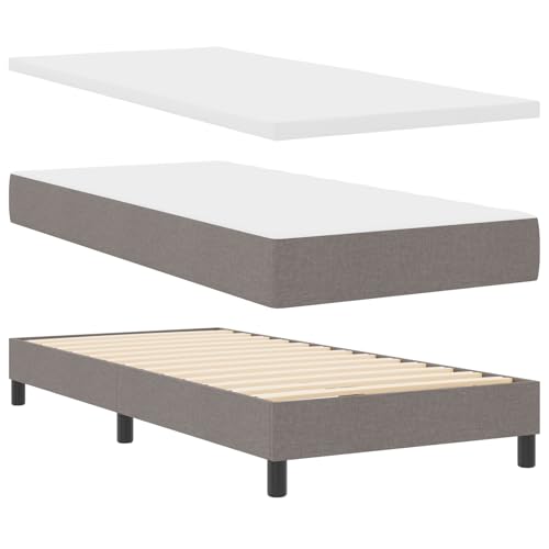 Genérico wenjingqi Boxspringbett mit Matratze in Taupe - 200 x 200 cm, Stoff, 3341129 Genérico wenjingqi Boxspringbett mit Matratze in Taupe - 200 x 200 cm, Stoff, 3341129 von Genérico