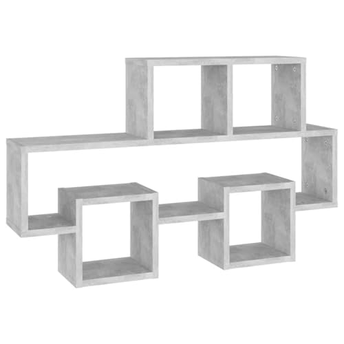 Genérico wenjingqi EST 807254 Wandform, Holztechnik, Grau, 82 x 15 x 51 cm von Genérico