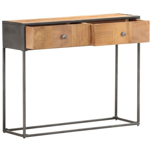 Genérico wenjingqi Konsolentisch aus recyceltem Massivholz, 90 x 30 x 75 cm, 286531 von Genérico