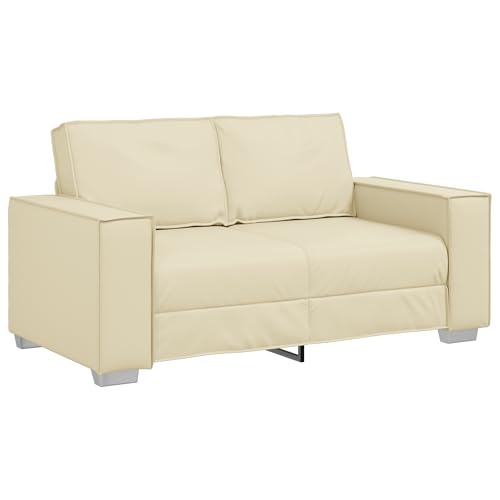 Genérico wenjingqi Loveseat-Sofa, 120 cm, Kunstleder, cremefarben, 4105046 Genérico wenjingqi Loveseat-Sofa, 120 cm, Kunstleder, cremefarben, 4105046 von Genérico