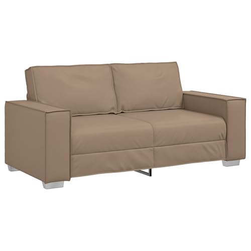 Genérico wenjingqi Loveseat Sofa Cappuccino 140 cm Kunstleder 4105055 von Genérico