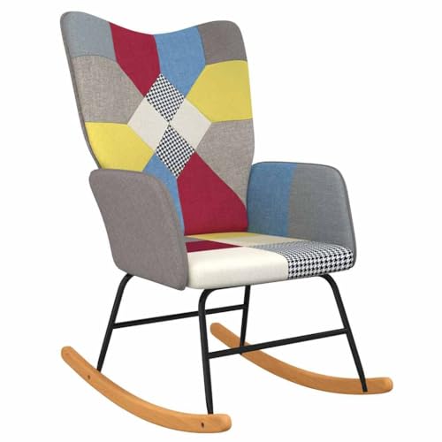 Genérico wenjingqi Schaukelstuhl aus Stoff, Patchwork, 328191 von Genérico