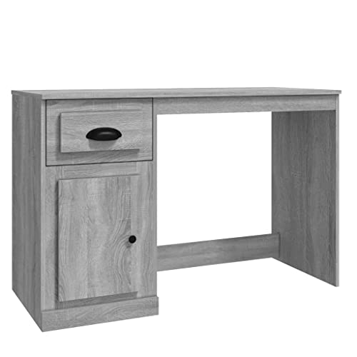 Genérico wenjingqi Schreibtisch und Schublade, Sperrholz, Grau, 115 x 50 x 75 cm, 816478 von Genérico