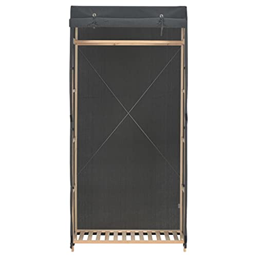 Genérico wenjingqi Stoffschrank, Grau, 79 x 40 x 170 cm, 248193 von Genérico