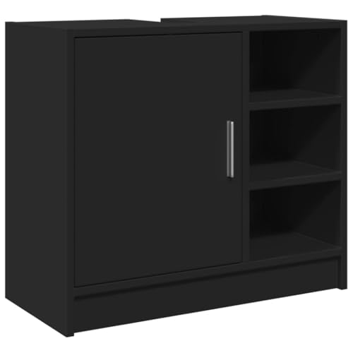 Genérico wenjingqi Waschbeckenschrank aus technischem Holz, Schwarz, 63 x 29 x 55 cm, 848130 von Genérico