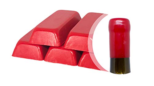 Generico 500 g Schellack rot oder Siegelwachs weich zum Versiegeln von Weinflaschen, Bierflaschen, Grappa, Schnapsflaschen (rot, 500) von Generico