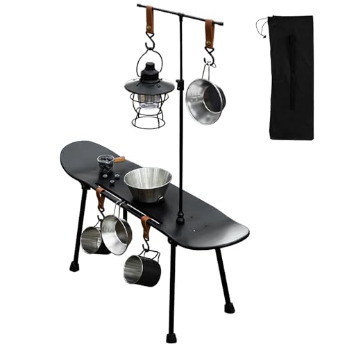 Gennerico Polding Bureau Skateboard Nachhaltig - Dekorativer Porty Practice Tisch, robuste Funktionsmöbel | Klappbarer Stehtisch für Wanderungen zum Grillwandern von Genérico