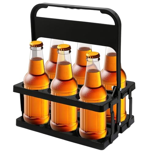 Getränkehalter zur Vermeidung von Verschütten, Tür für Milchflaschen, Weinflaschen, 6 Flaschen, Bierflaschenhalter mit 6 Stufen, Packung von Genérico