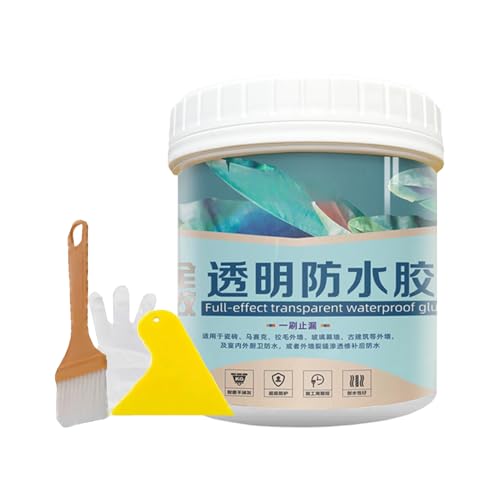 Glue Wasserdichter, transparenter Deckenriss-Dichtstoff, unsichtbare Versiegelung, 300 g, transparente Reparaturbeschichtung, Klebstoff auf Wasserbasis für T-Risse Glue Wasserdichter, transparenter Deckenriss-Dichtstoff, unsichtbare Versiegelung, 300 g, transparente Reparaturbeschichtung, Klebstoff auf Wasserbasis für T-Risse von Genérico