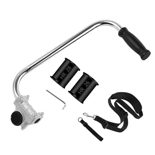 Griff für Fadenschneider, Verlängerungsgriff für Rasenfutter. Verlängerung für Fadenmäher aus Aluminiumlegierung mit Halterungsklemme, Rasenmäher-Zubehör von Genérico