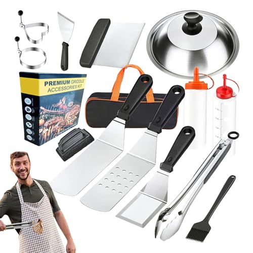 Grillset für den Außenbereich, Grill-Werkzeug-Set mit Tasche, Grillzubehör, Outdoor-Küchenwerkzeug mit Tragetasche für Picknick, Barbac von Genérico