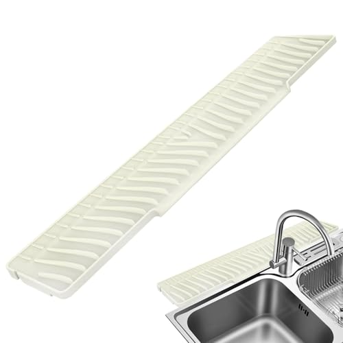 Guardia Di Splash Küchenspüle - Mat Wasserhahn 22,8 X 4,9 Zoll Für Küchenspüle | Wasserspritzschutz | Silikon Ablaufmatte | Faltbares Ablaufbad von Genérico