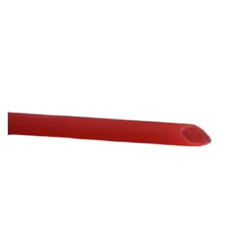 Gummischlauch 2 x 4 mm, 3 x 5 mm, 4 x 6 mm, 4 x 7 mm, 5 x 7 mm, 6 x 8 mm, flexibler Silikonschlauch (Clear Red, 5 Meter ID 5 mm x OD 7 mm) von Genérico