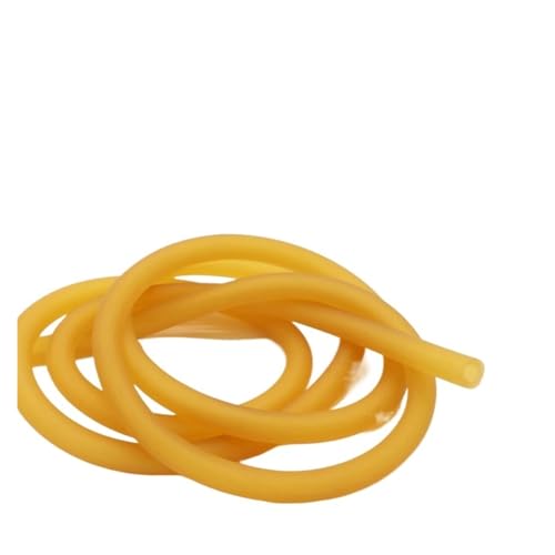 Gummischlauch mit gelbem Gummiband (2 m, ID 6 mm x OD 14 mm) von Genérico