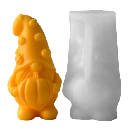 Halloween Pumpkin Gnomes Silikonform - 3D-Schokoladenform | Autumn wiederverwendbar Thanksgiving Basteln | Herbstkerzenformen für Seifenkunstprojekt Kuchen Halloween Pumpkin Gnomes Silikonform - 3D-Schokoladenform | Autumn wiederverwendbar Thanksgiving Basteln | Herbstkerzenformen für Seifenkunstprojekt Kuchen von Genérico