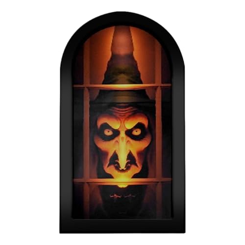 Halloween Witch Hologram Mirror - Halbkreisförmiger Geisterspiegel gruselig | Halloween Novelty Witch Head Mirror | gruselige Heimdekoration für Wohnzimmer Schlafzimmer Apart Halloween Witch Hologram Mirror - Halbkreisförmiger Geisterspiegel gruselig | Halloween Novelty Witch Head Mirror | gruselige Heimdekoration für Wohnzimmer Schlafzimmer Apart von Genérico