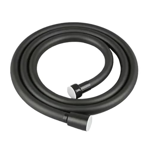 Handbrauseschlauch, Badezimmer-Schnittstelle, explosionsgeschützter Hochdruck-Wasserhahn, Verlängerungsschlauch (PVC, schwarz, 2 m) von Genérico