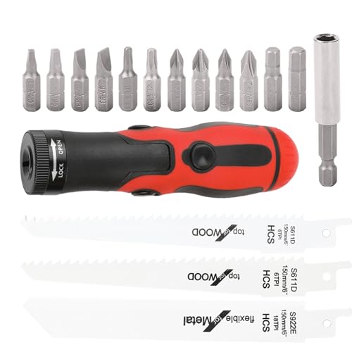Handkreissäge - Handsäge | Professionelle Werkzeuge | Sägenadapter mit Bits und Sägen | Mehrzweckschneider für Handwerksprojekte, Com Kit von Genérico