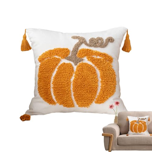 Herbst-Kissenbezug | Halloween-Kissenbezug 43 x 43 cm, mit dekorativem Reißverschluss für die saisonale Dekoration des Sofas im Innen- und Außenbereich von Genérico