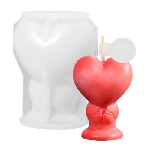 Herz-Silikonform – Kerzenformen für Herzen, Kerzenform zum Valentinstag, Kuss für Kerzen, Silikonformen für Kerzen, Bastelzubehör Herz-Silikonform – Kerzenformen für Herzen, Kerzenform zum Valentinstag, Kuss für Kerzen, Silikonformen für Kerzen, Bastelzubehör von Genérico