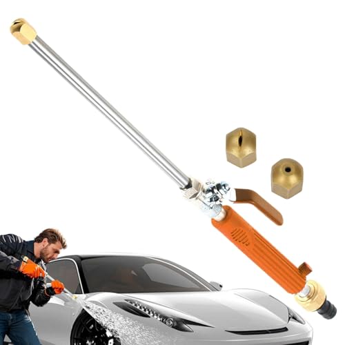 Hochdruck-Schlauchdüse, Druckdüse, Hochleistungs-Gartenschlauchdüse für Autowäsche, tragbarer Waschmaschinenstab, schnelle Reinigung für Haustiere von Genérico