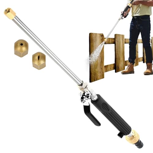 Hochdruck-Schlauchdüse für Gartenschlauch, Hochdruckdüse für Schlauch, robuste Gartenschlauchdüse für Autowäsche, tragbarer Stab von Genérico